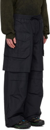 Juun.J Black Nylon Detachable Zip-Off Cargo Pants