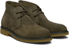 BOSS Khaki Suede Desert Boots