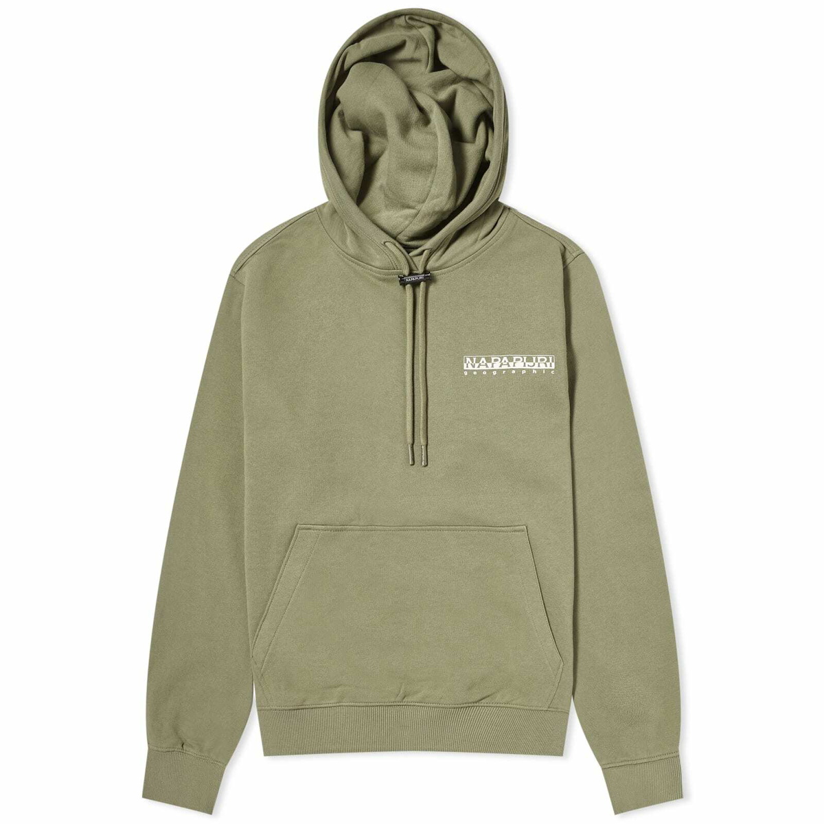 Napapijri Women's Logo Hoodie in Green Lichen