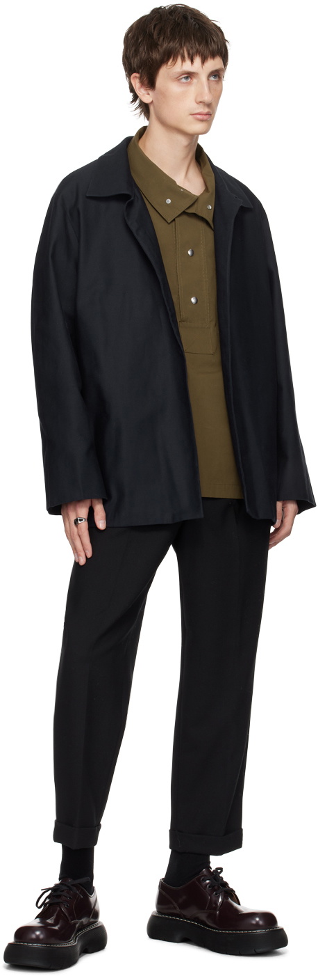 Factor's Navy Half-Raglan Jacket