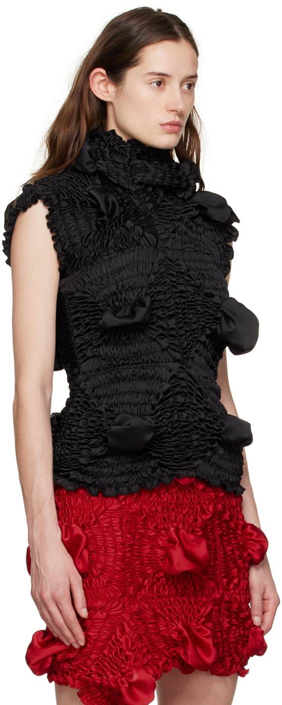 Feben Black Twist Blouse