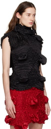 Feben Black Twist Blouse
