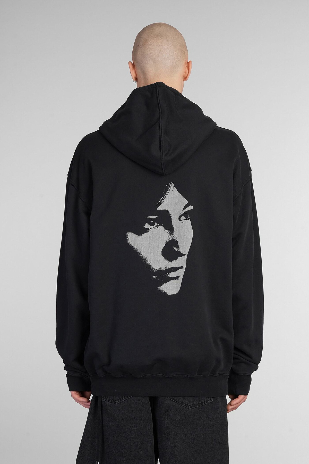 Ann Demeulemeester Ollie Sweatshirt In Black Cotton Ann Demeulemeester
