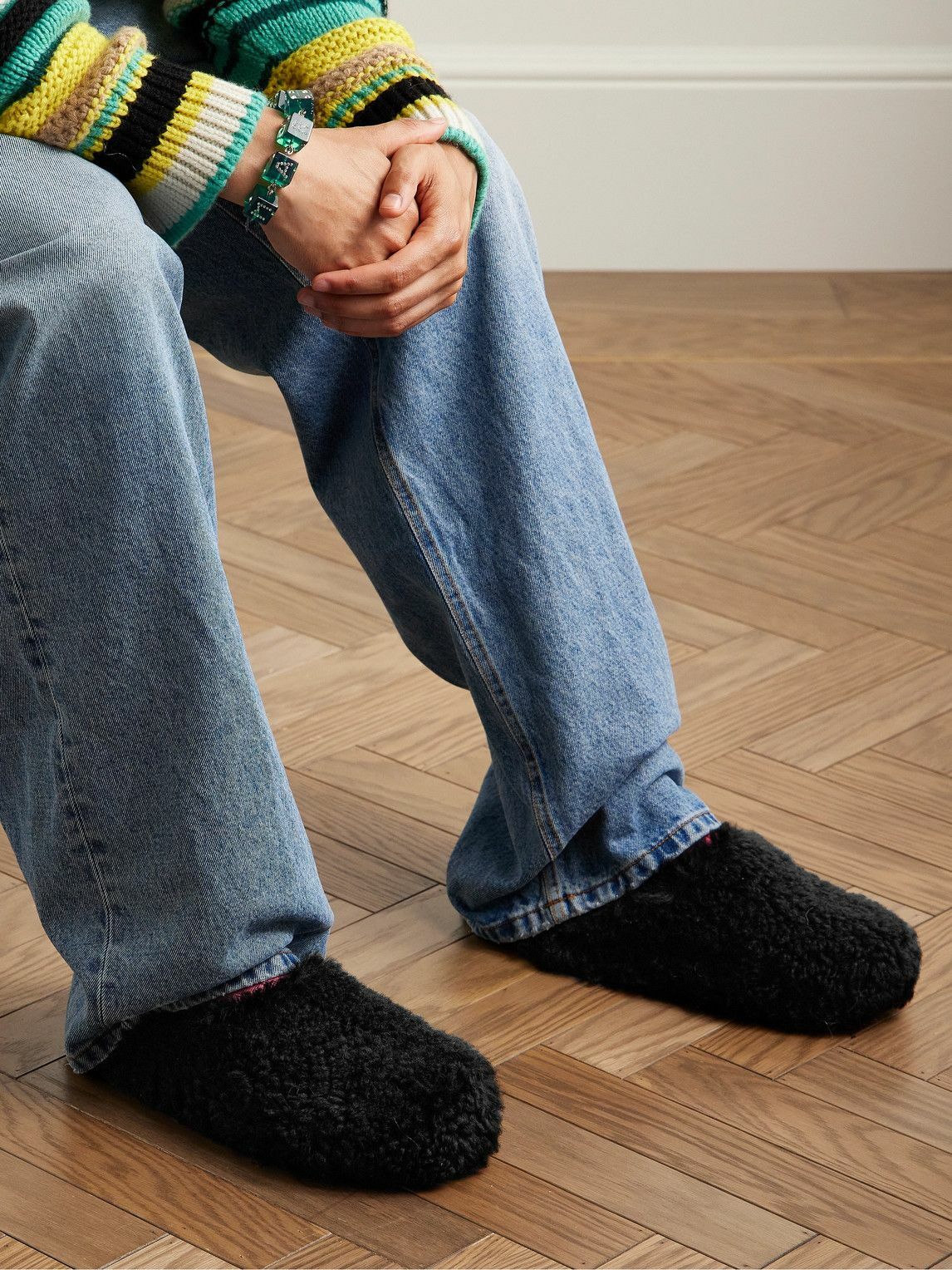 Shearling Slides Marni Shearling Shoes Marni Fussbett Sabot