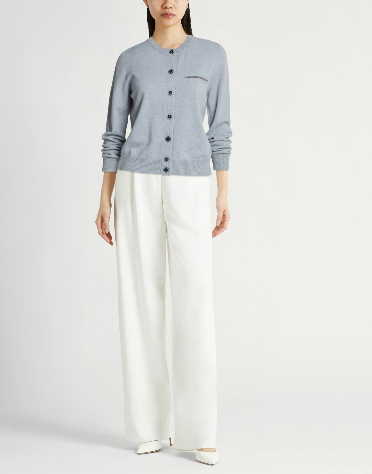 Peserico Womens Cardigan Light in Grey
