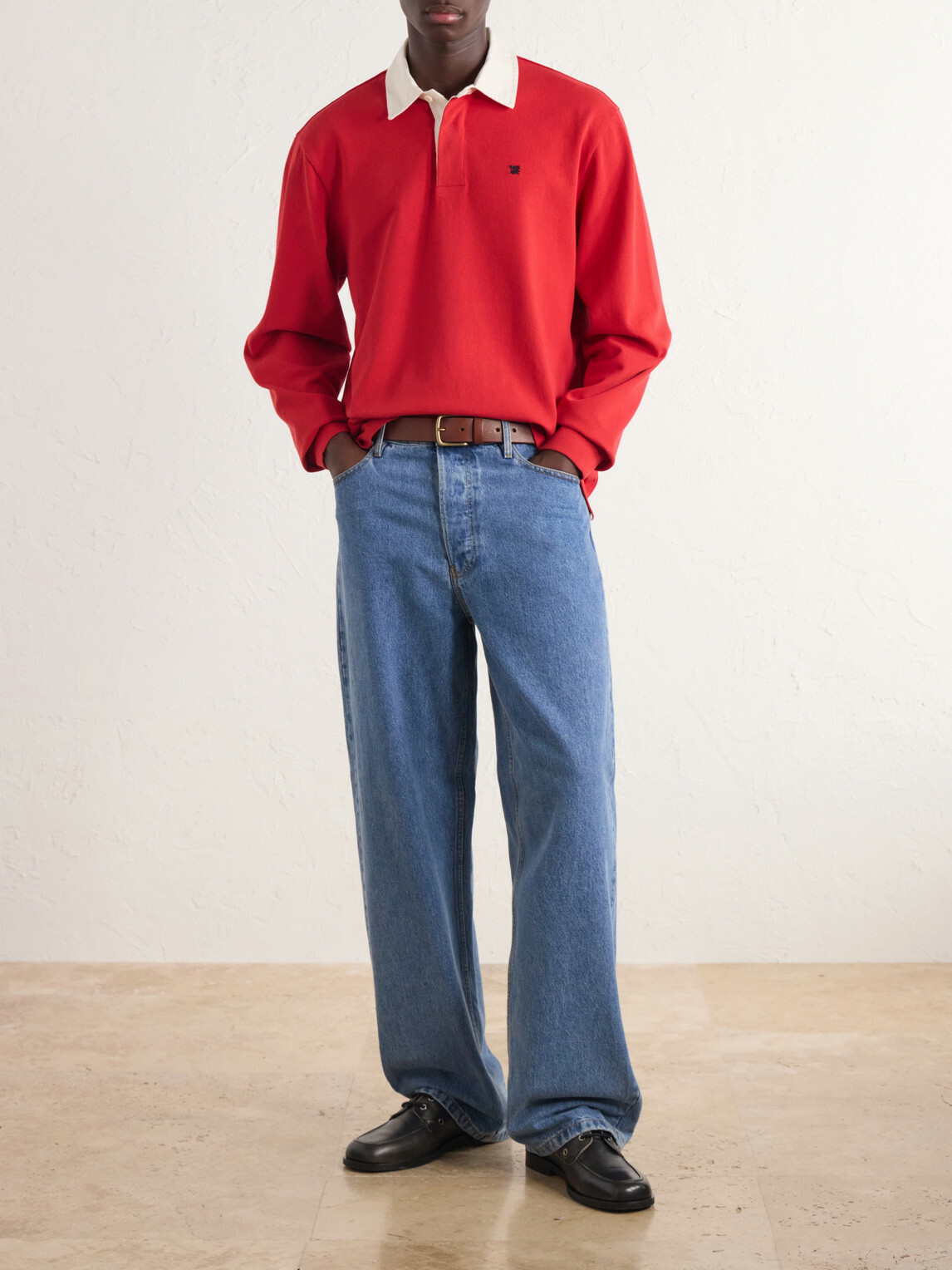 Aimé Leon Dore - Logo-Embroidered Cotton-Jersey Polo Shirt - Red