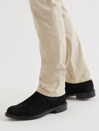 GEORGE CLEVERLEY - Jason Full-Grain Suede Chelsea Boots - Black