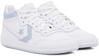 Converse White & Blue CONS Fastbreak Pro Leather & Nylon Sneakers