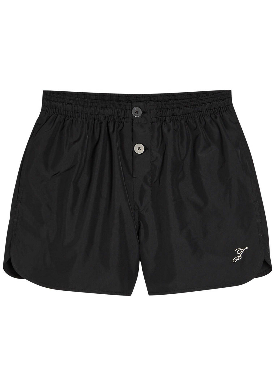 Jacquemus Le Short De Bain Puntini Shell Swim Shorts Black