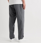 Moncler - Mélange Wool Trousers - Gray