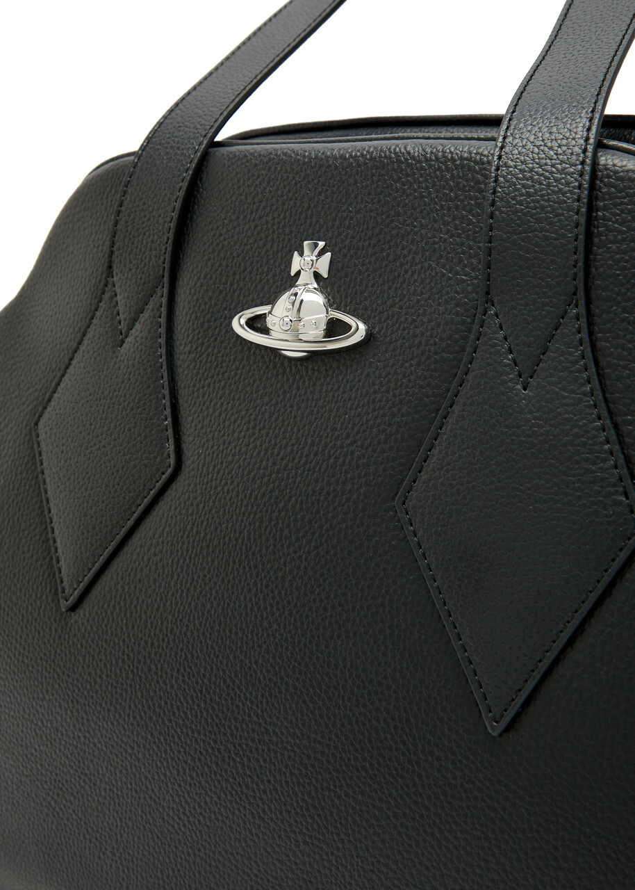 Vivienne Westwood Yasmine Large Grained Leather Tote bag - Black - One Size