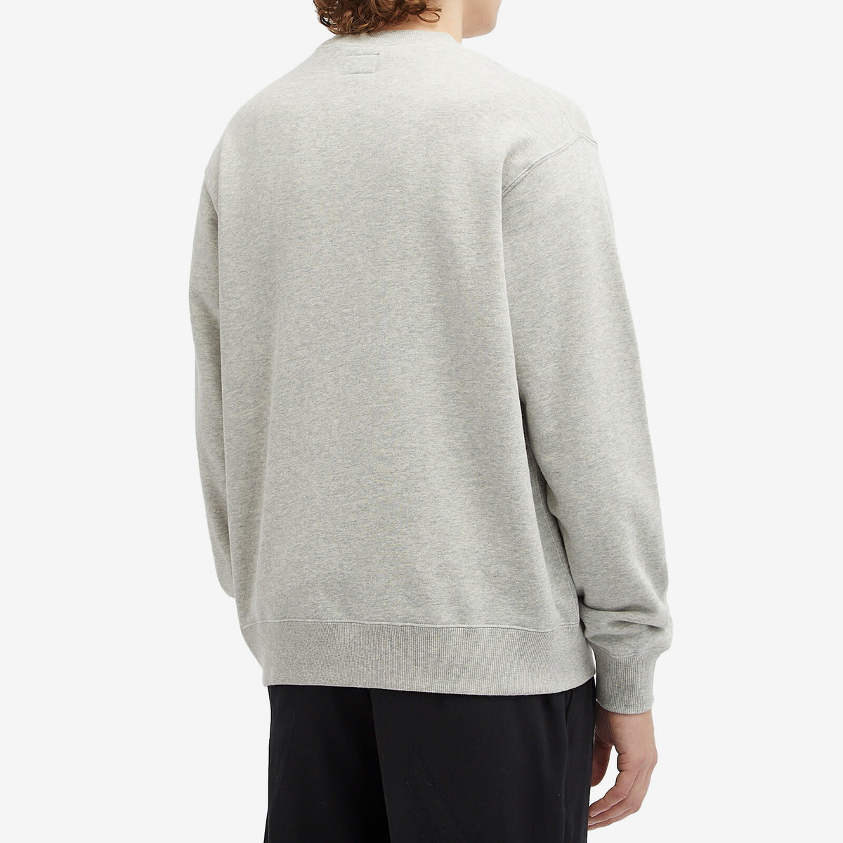 BEAMS Men's Logo Crew Sweatshirt in Grey