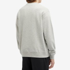 BEAMS Men's Logo Crew Sweatshirt in Grey