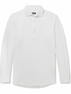 Zegna - Cotton-Piqué Shirt - White
