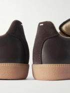 Maison Margiela - Replica Leather and Suede Sneakers - Brown