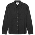 Corridor Men's Lyocell Flannel Shirt in Black