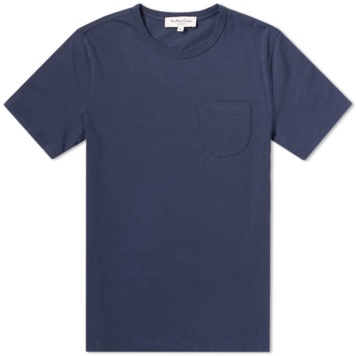 Photo: YMC Wild Ones Pocket Tee Blue