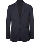 Ermenegildo Zegna - Navy Stretch-Cotton Poplin Suit Jacket - Men - Navy