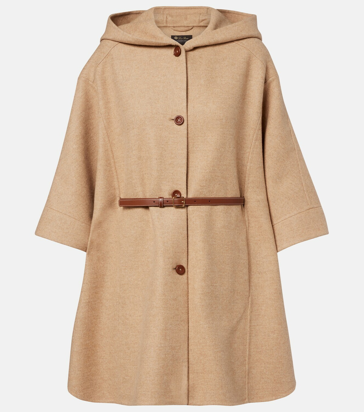 Loro Piana Belted wool and cashmere cape