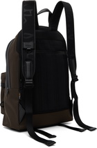 Paul Smith Khaki Cordura Laser 'Signature Stripe' Backpack