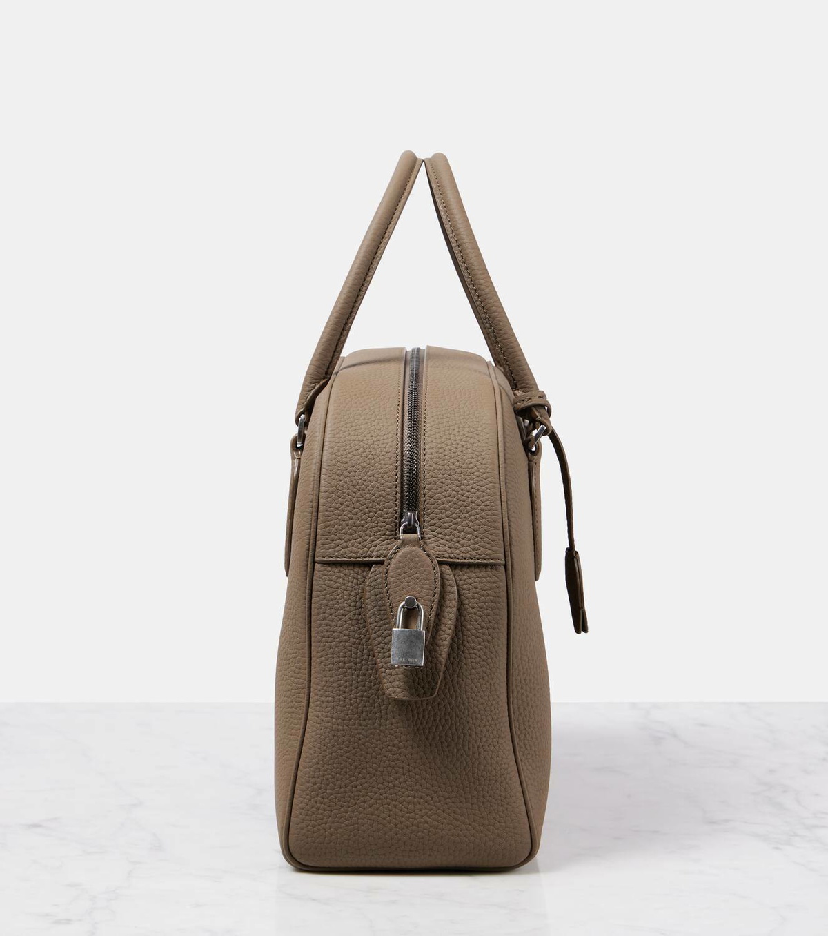 【The Row】India 12.00 leather tote bag India 12.00 leather tote bag in grey - The Row | Mytheresa