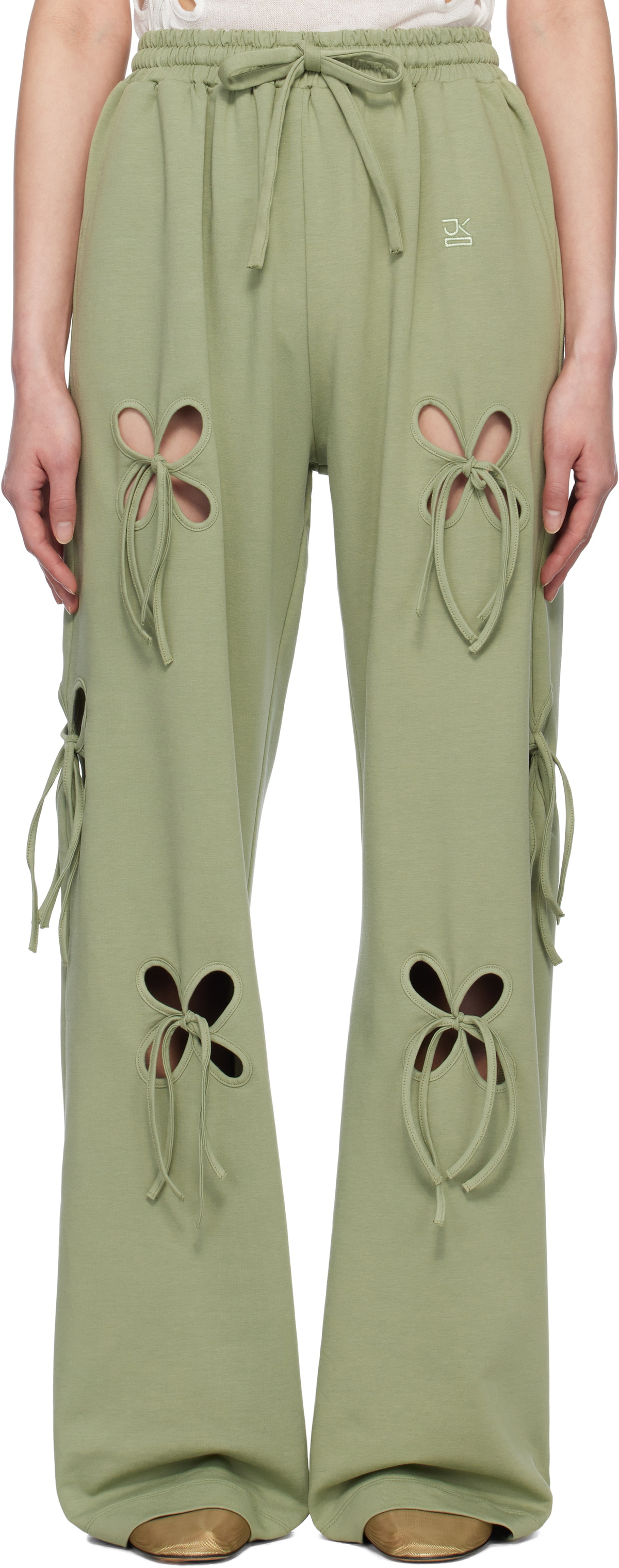 J.Kim Green Petal Lounge Pants