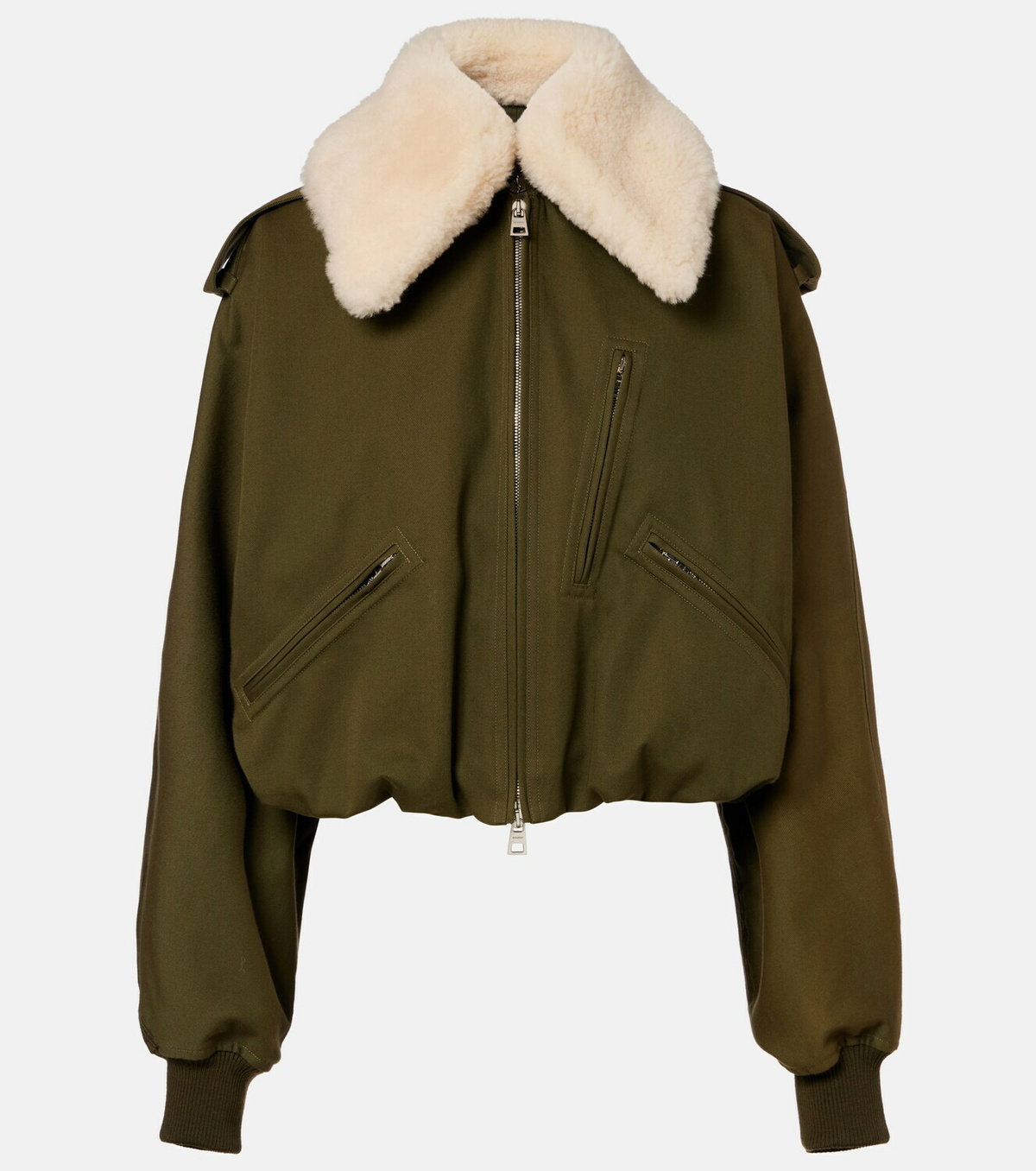 Givenchy Shearling-trimmed jacket