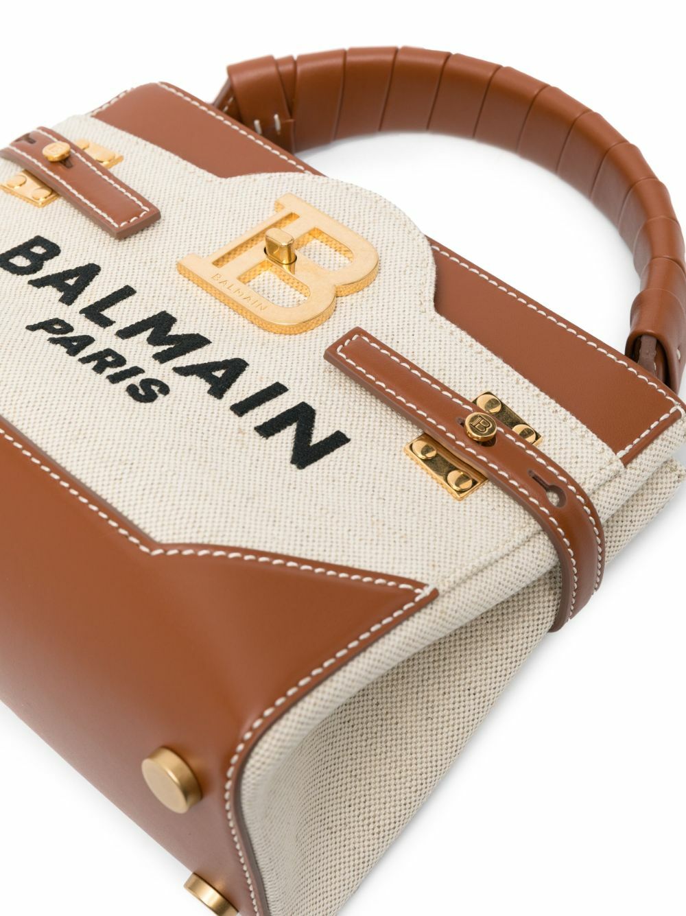 BALMAIN Bbuzz 22 Canvas Handbag Balmain