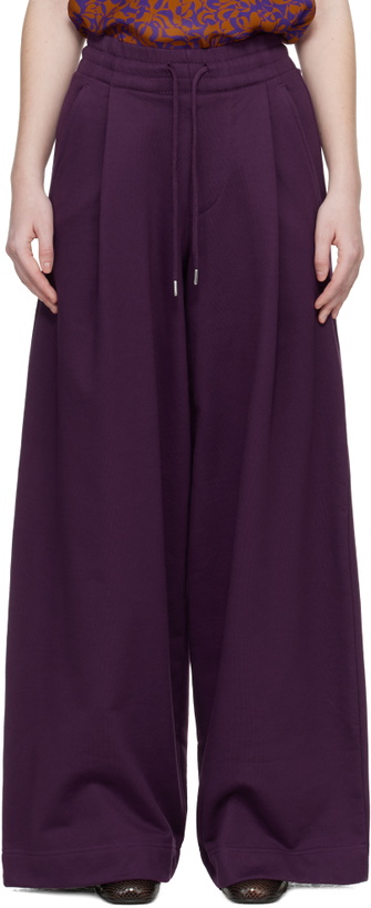 Photo: Dries Van Noten Purple Loose Sweatpants