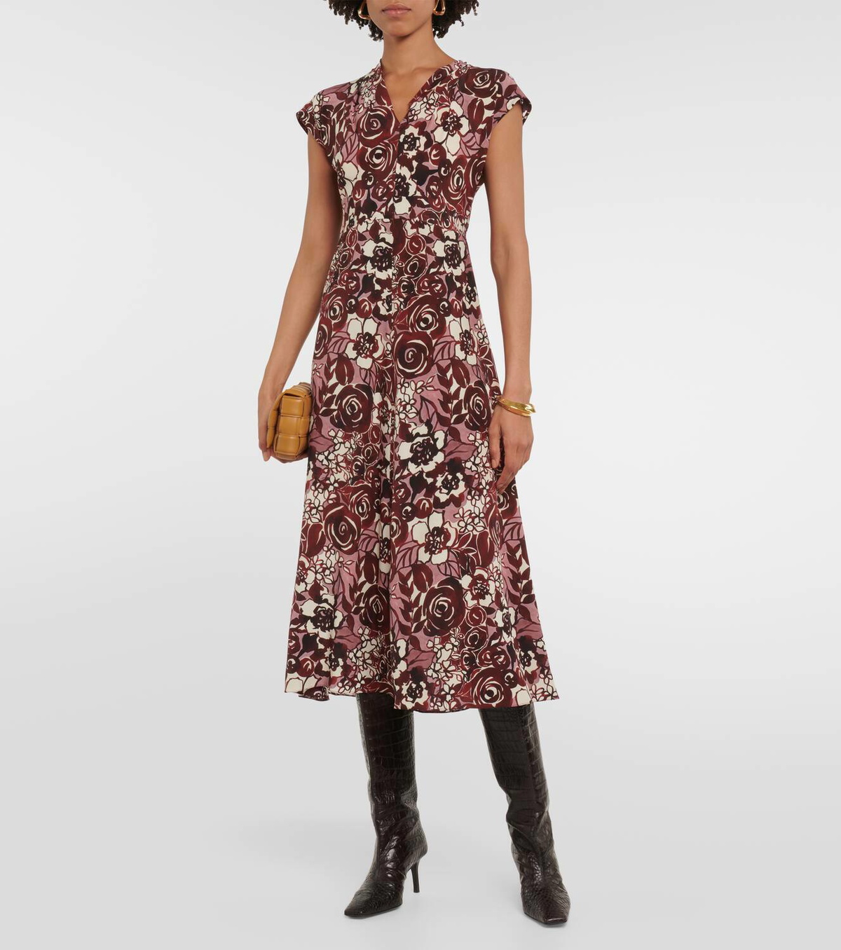 【送料 関税込】’S Max Mara Affetto floral silk midi dress S Max Mara Affetto floral silk midi dress S Max Mara