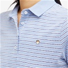 Saks Potts Women's Venus Polo Shirt in Blue Stripe