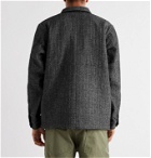 Chimala - Striped Cotton-Blend Jacquard Shirt Jacket - Black
