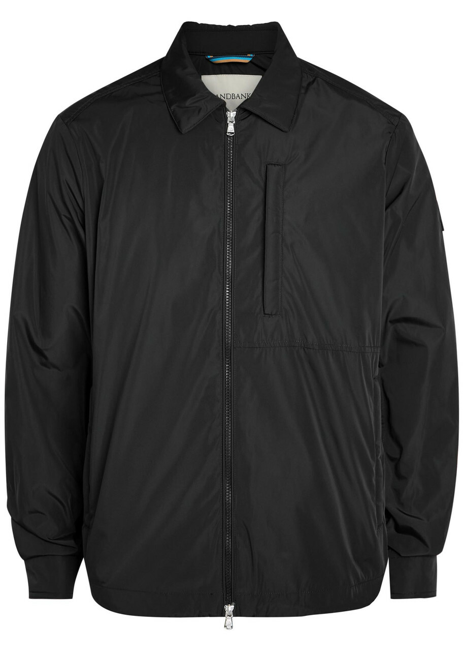 Sandbanks Logo-appliquéd Nylon Jacket Black