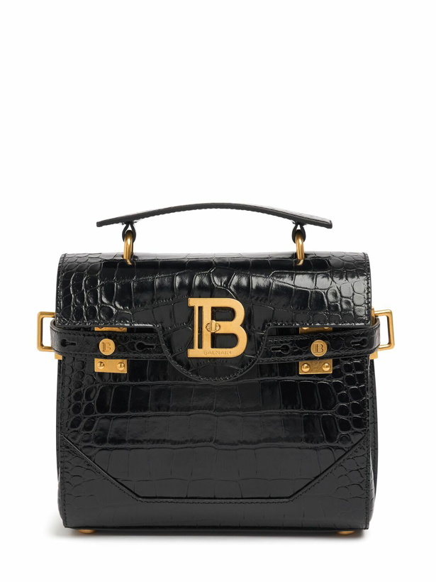 Photo: BALMAIN B-buzz 23 Embossed Leather Bag