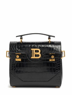 BALMAIN B-buzz 23 Embossed Leather Bag