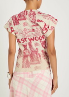 Vivienne Westwood Justine Printed Cotton and Cashmere-blend T-shirt White