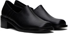 AMOMENTO Black Rounded Loafers