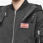Kenzo Paris Men's Kenzo Hooded Short Parka Jacket in Black