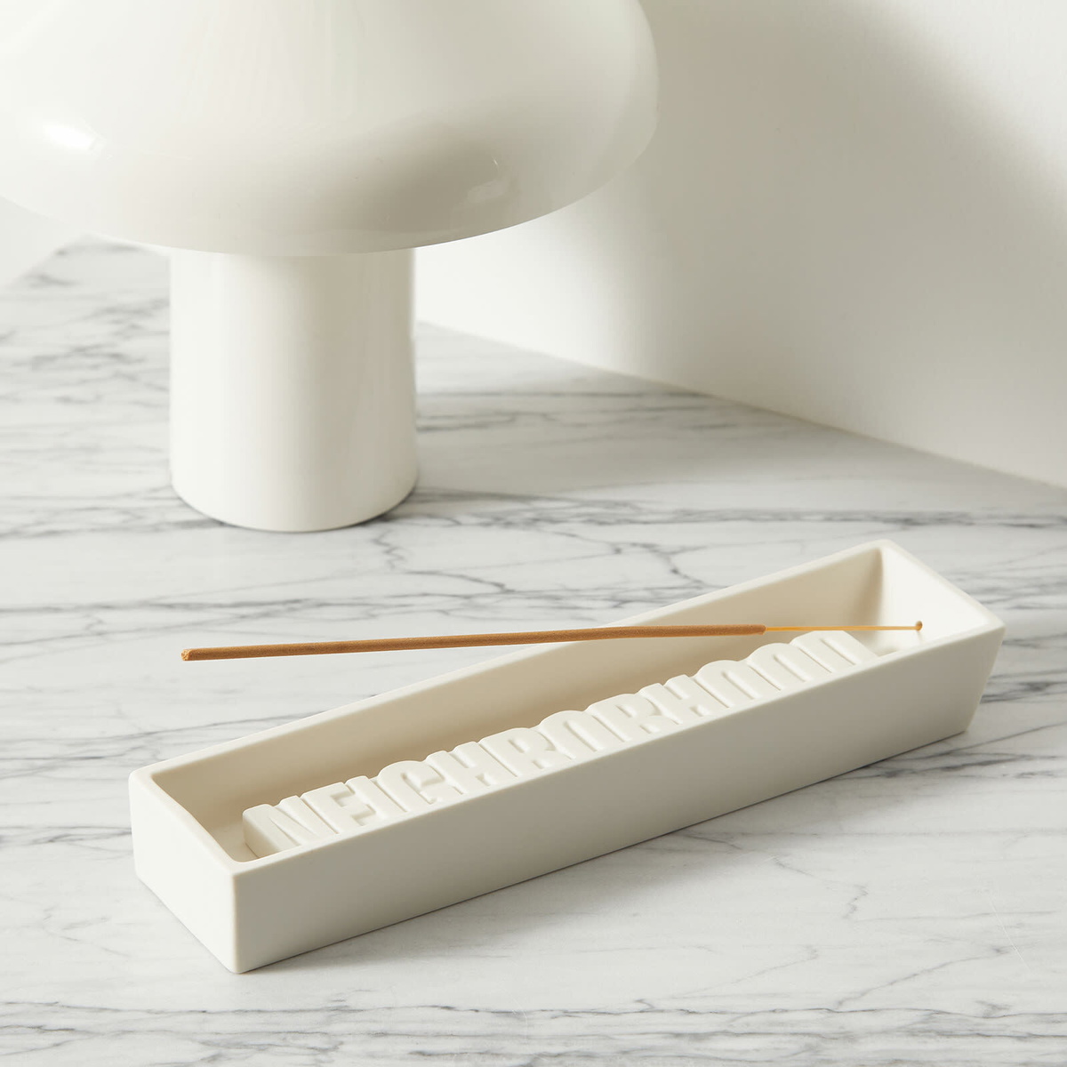 Neighborhood Men's CI Incense Tray in White