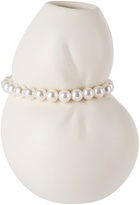 Completedworks White Faux Pearl Small Vase