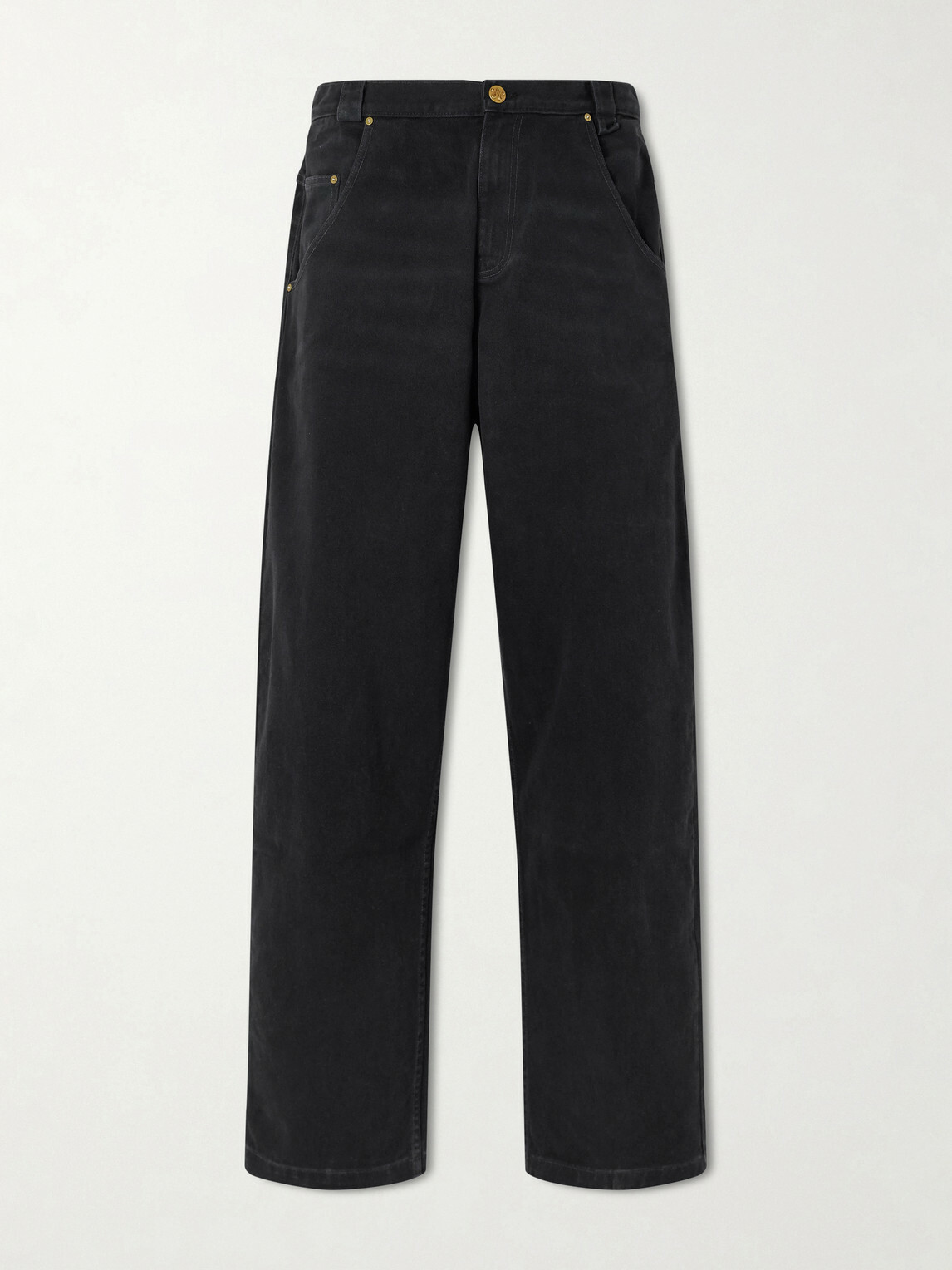 Willy Chavarria - Bad Boy Barrell-Leg Jeans - Black