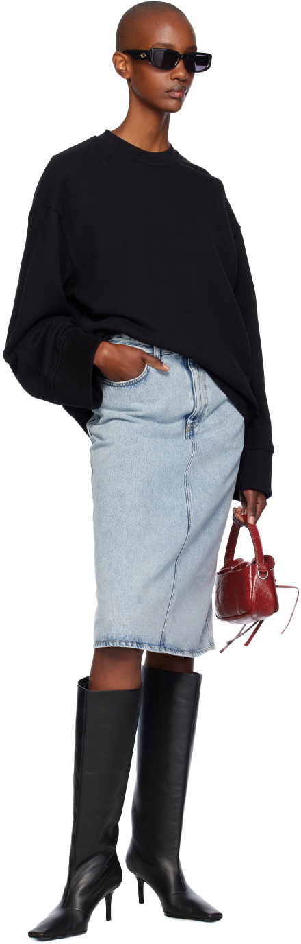 The Frankie Shop Black Talia Sweatshirt