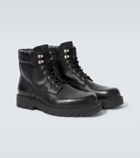 Bottega Veneta Haddock leather combat boots