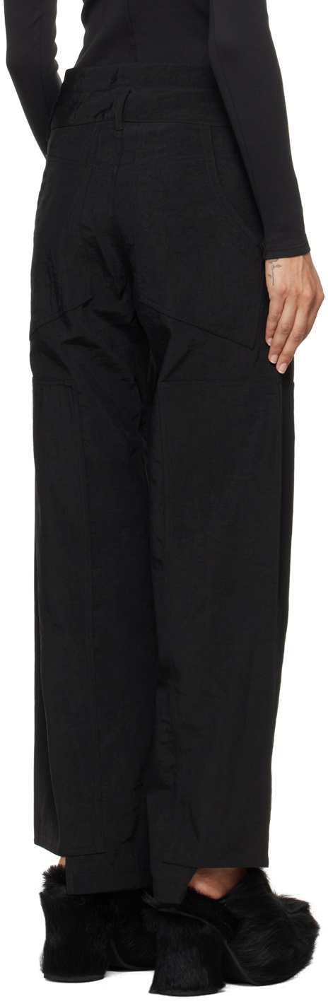 ECKHAUS LATTA ブラック ハーフパンツ 25 Eckhaus Latta Husk Cropped Trousers | Black | FARFETCH