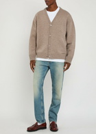 Axel Arigato Milo Logo-embroidered Wool Cardigan Brown