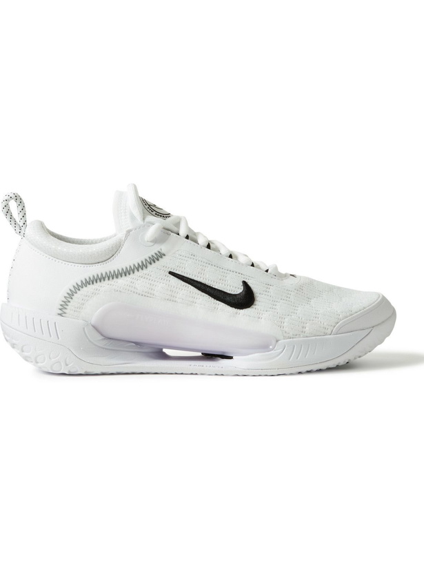 Photo: Nike Tennis - NikeCourt Zoom NXT Leather-Trimmed Mesh Tennis Sneakers - White