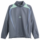 Umbro Men's Zip Off Sleeve Wind Jacket in Grisaille/Ocean Wave/Infinity