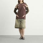 Paolina Russo Women's Sport Jersey Long Sleeve Top in Brown/Flower