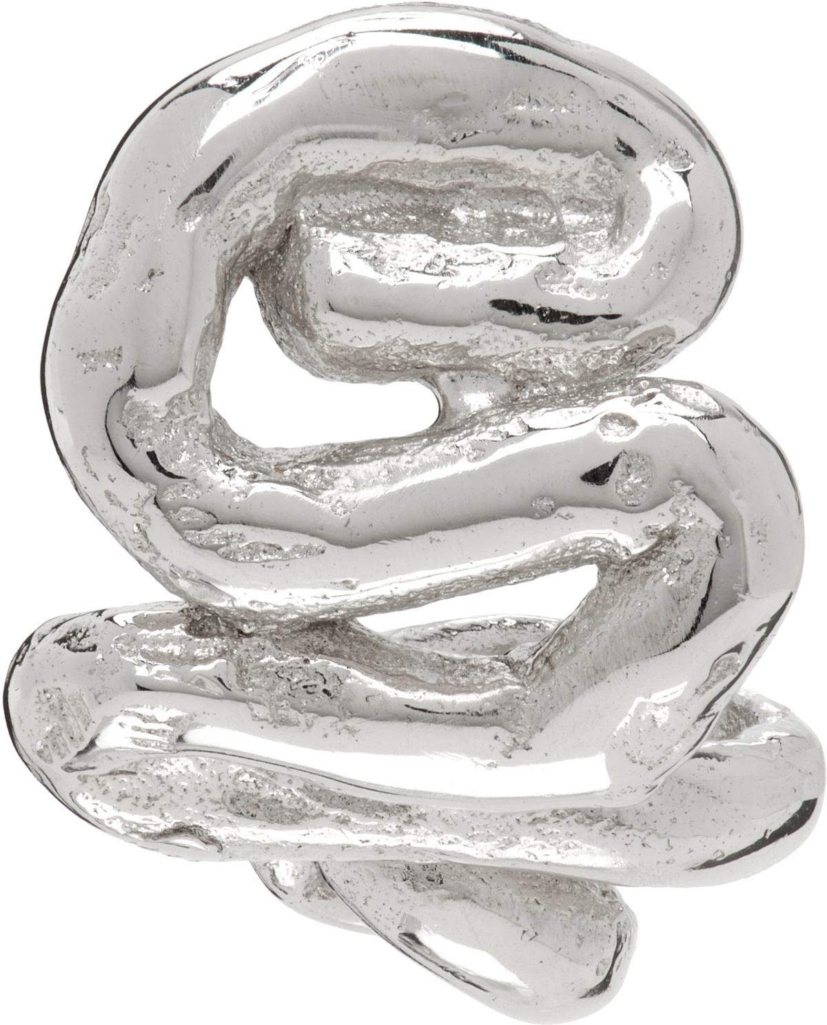Vasiliki Silver Ormurin Single Earring