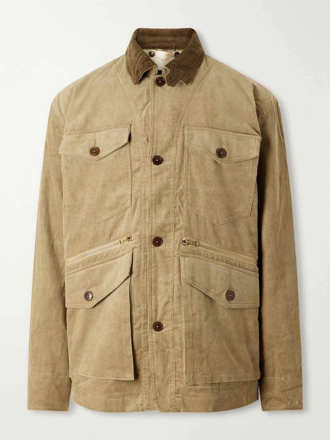 Fortela - Ottawa Cotton-Corduroy Jacket with Detachable Liner - Green